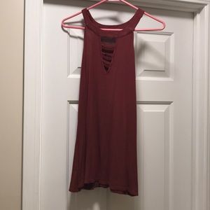 Boutique Maroon Tank